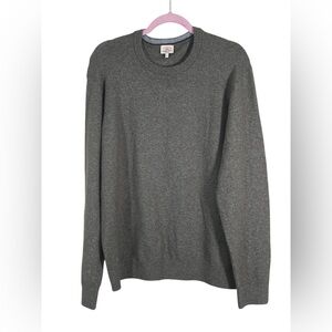 Faherty Green Crew Neck Sweater Mens L Classic Cozycore Cabin Fall Casual Soft